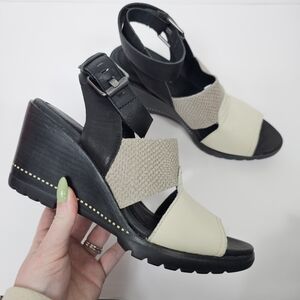 Sorel After Hours Wedge Ankle Wrap Open Toe Sandals 8.5